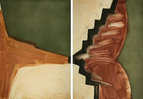 Wilding, Alison | Dogs (diptych), 2005 — available on Composition Gallery
