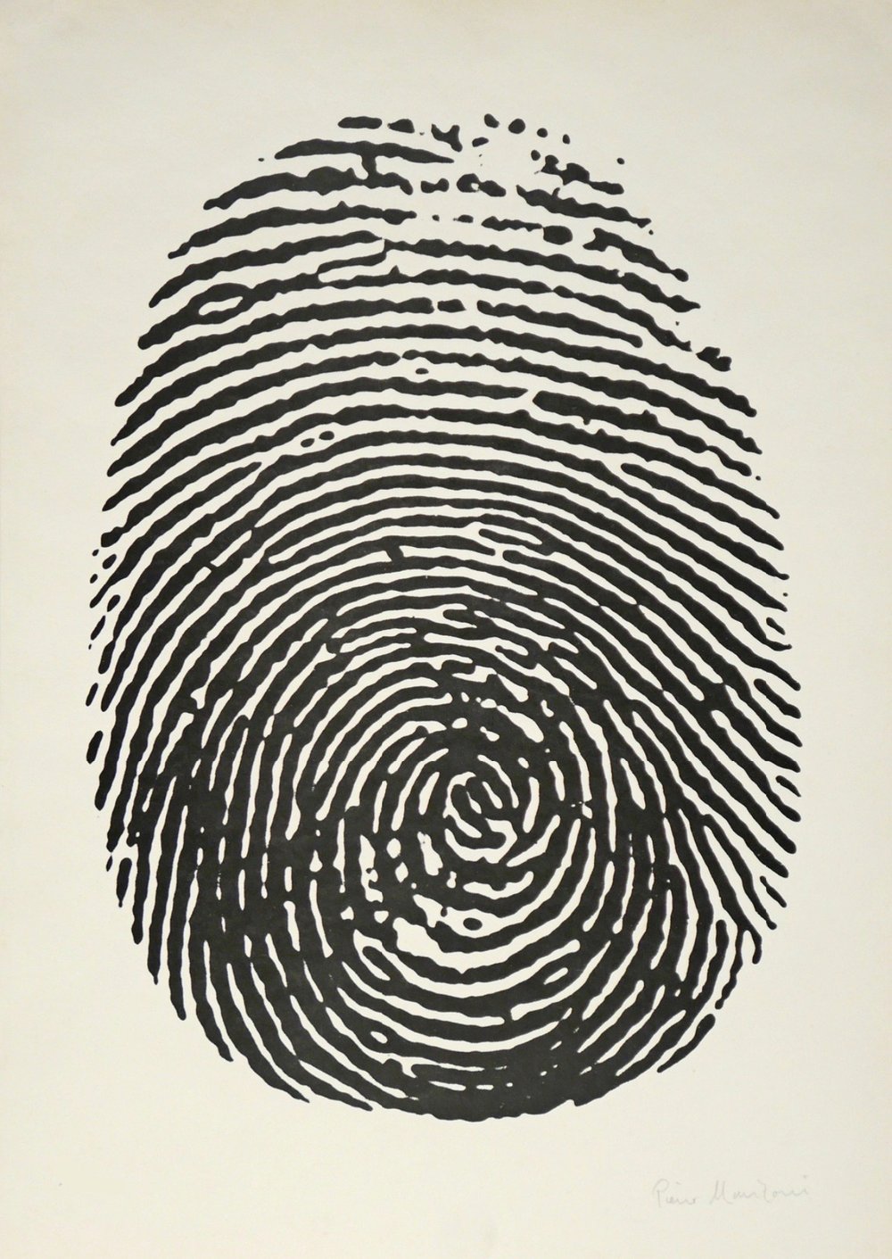 Manzoni, Piero | Impronta del pollice sinistro, 1960 — available on Composition Gallery