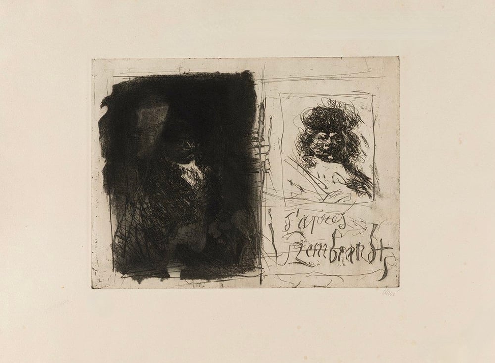 Clave, Antoni | D'apres Rembrandt I-I, 1966 — available on Composition Gallery