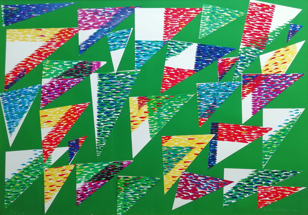 Dorazio, Piero | Collage di Triangoli, 1991 — available on Composition Gallery