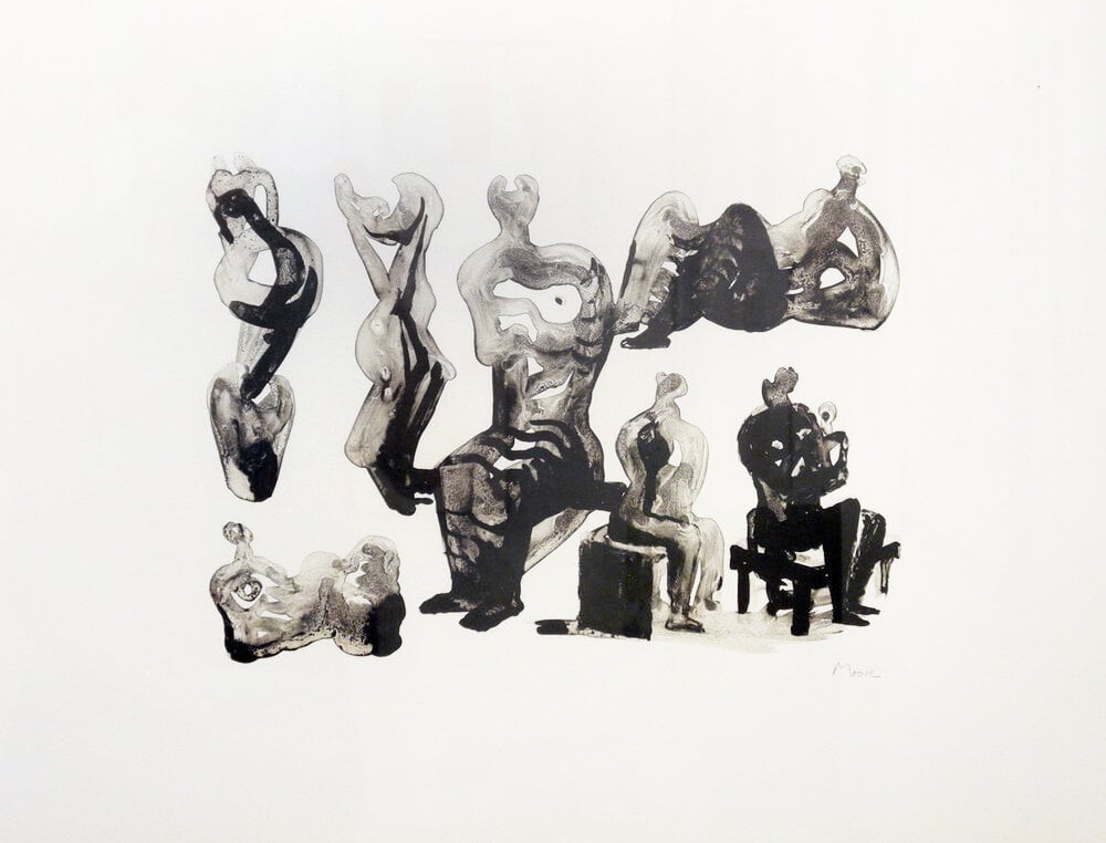 Moore, Henry | Ideas for sculptures C. 365 — available on Composition Gallery Moore, Henry | Ideas for sculptures C. 365 — available on Composition Gallery