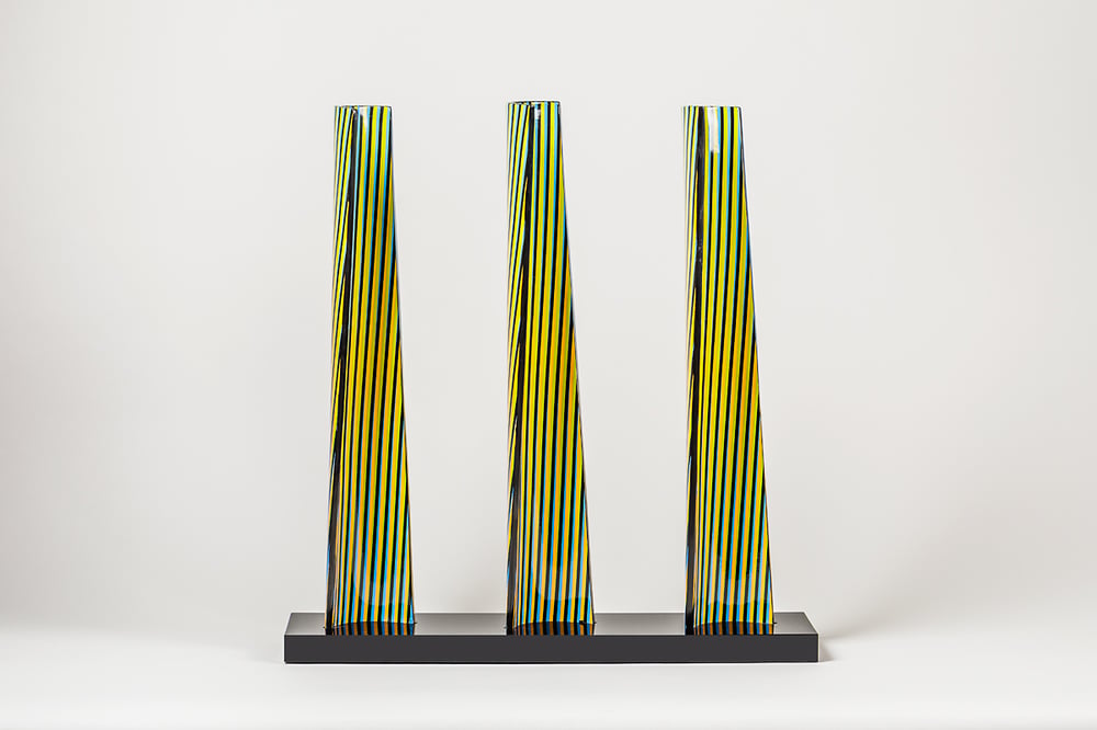 Cruz-Diez, Carlos | Cromovela Tryptich 20, 2018 — available on Composition Gallery