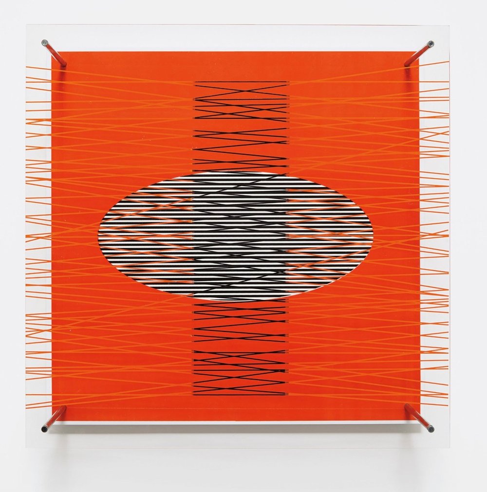 Soto, Rafael Jesus | Óvalo en el rojo, 1979 — available on Composition Gallery