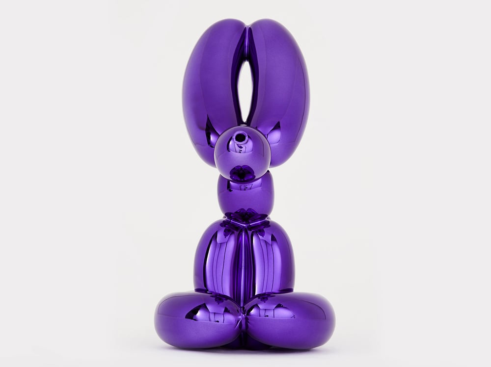 Koons, Jeff | Balloon Rabbit (Violet), 2019 — available on Composition Gallery