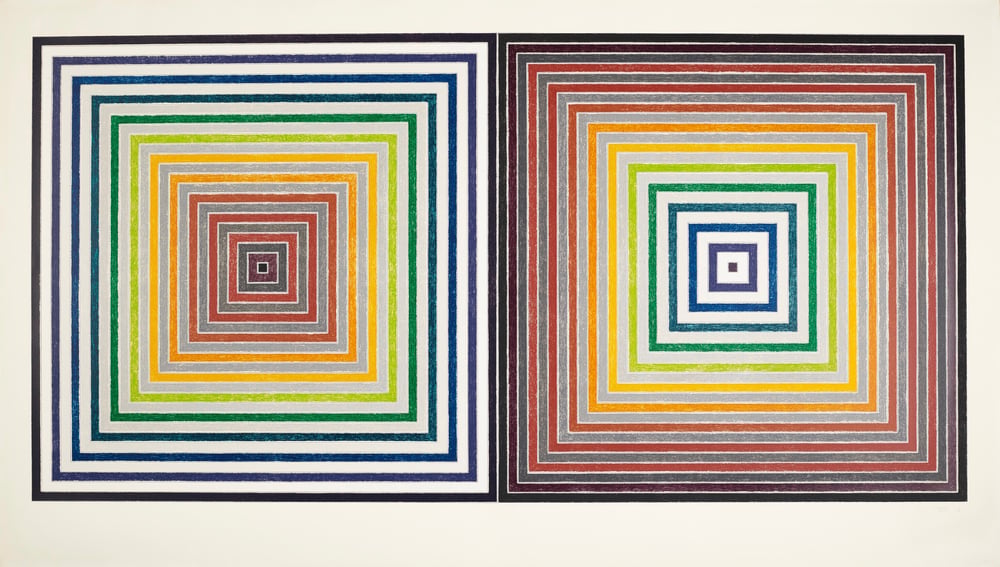 Stella, Frank | Double grey scramble (AXSOM 93), 1973 — available on Composition Gallery