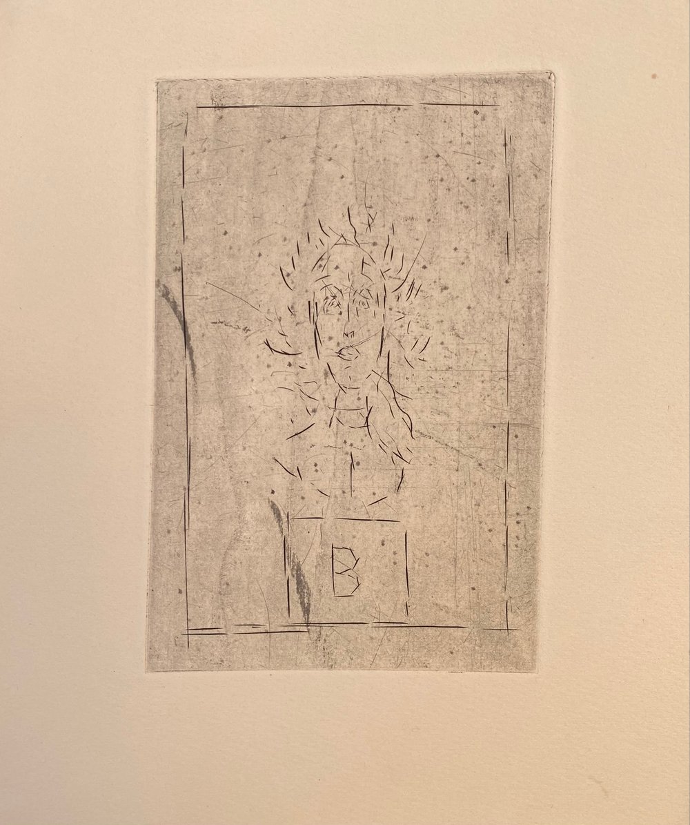 Giacometti, Alberto | Tete de B sur socle I, 1947 — available on Composition Gallery