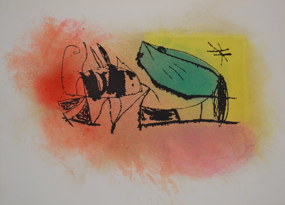 Miró, Joan | Les Scarabees - D1018, 1978 — available on Composition Gallery