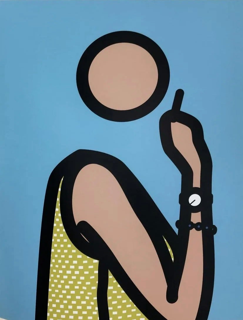 Opie, Julian | Ruth with cigarette 2, 2005 — available on Composition Gallery