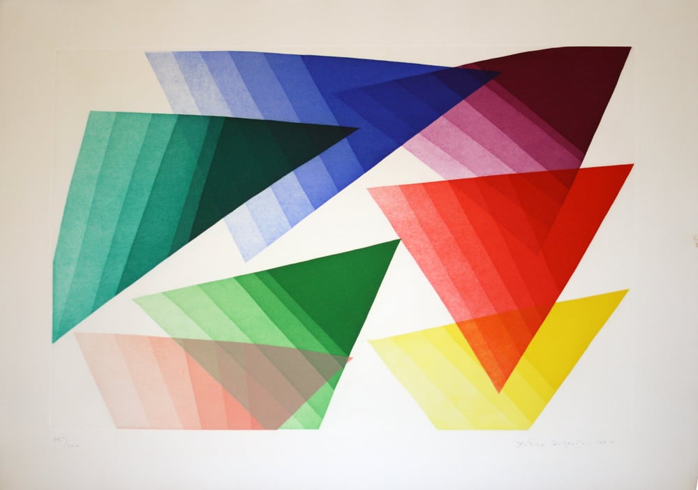Dorazio, Piero | Color fax 4, 1990 — available on Composition Gallery