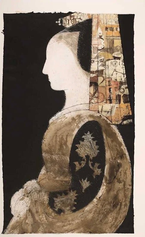 Valdés, Manolo | Retratro de mujer con mantilla, 1992 — available on Composition Gallery