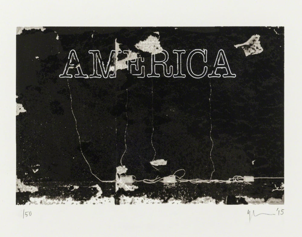 Ligon, Glenn | America , 2015 — available on Composition Gallery