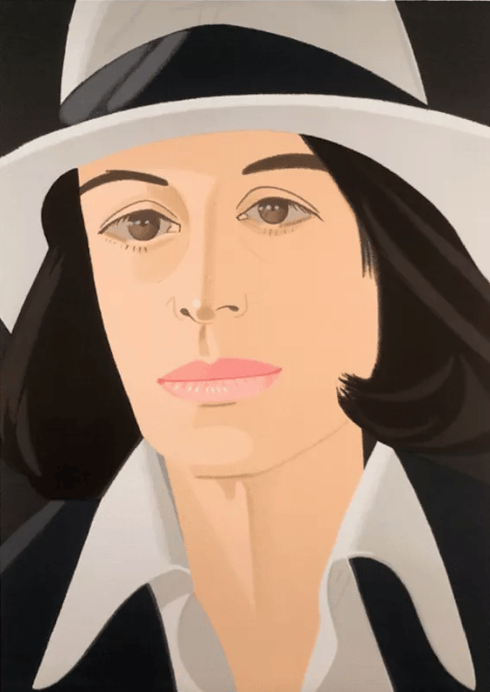 Katz, Alex | White Hat, 1990 — available on Composition Gallery