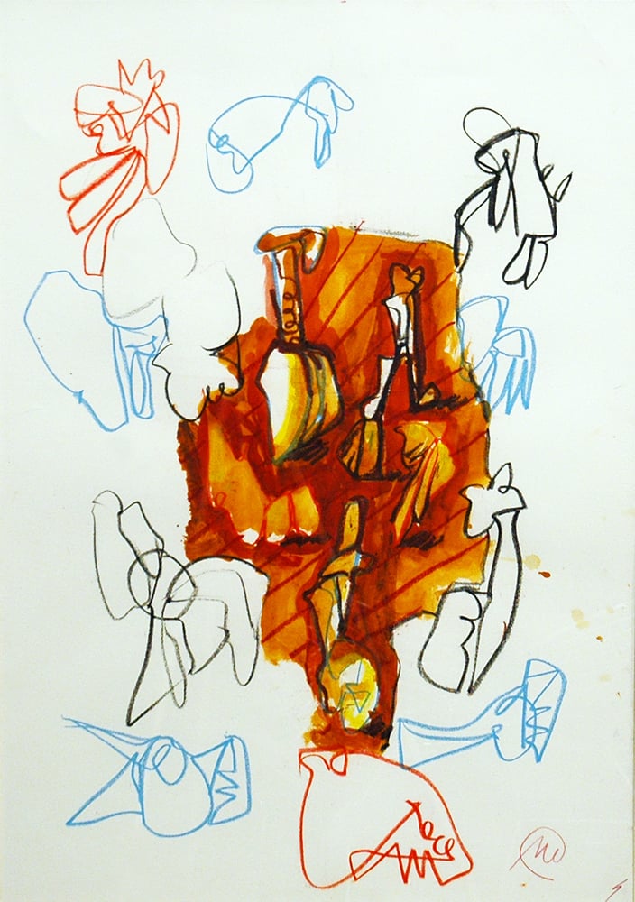 Lupertz, Markus | Mit Musse gegangen, 1990 — available on Composition Gallery