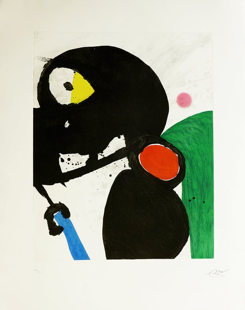 Miró, Joan | La mangeuse de crabes, 1981 — available on Composition Gallery