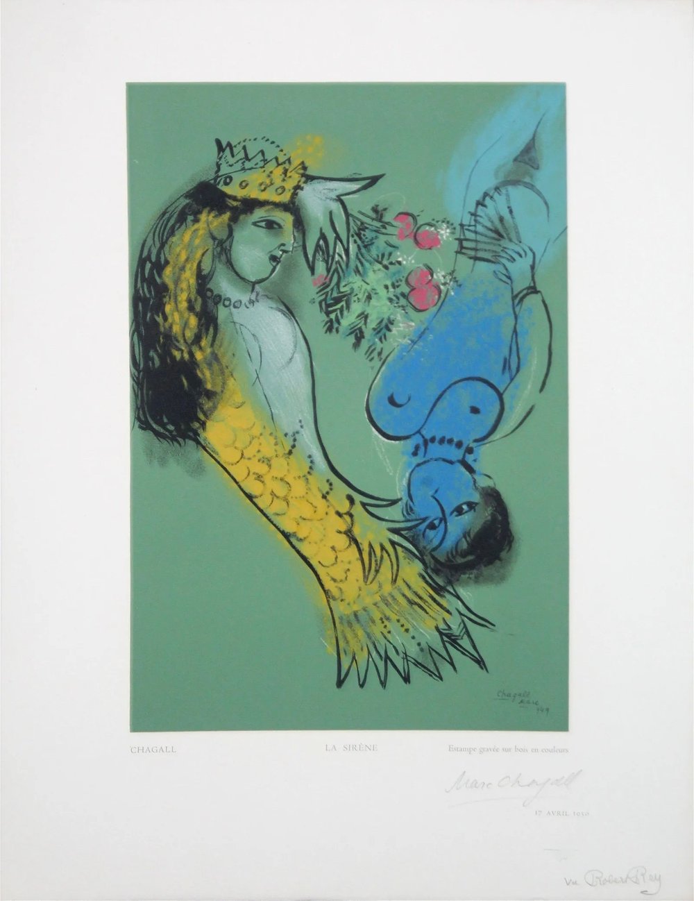 Chagall, Marc | La Sirene, 1950 — available on Composition Gallery Chagall, Marc | La Sirene, 1950 — available on Composition Gallery