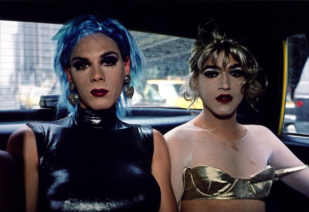 Goldin, Nan | Misty and Jimmy Paulette in a taxi, NYC , 1991 — available on Composition Gallery