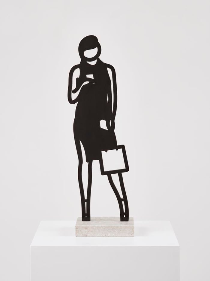 Opie, Julian | Melbourne Statuettes: Telephone, 2018 — available on Composition Gallery