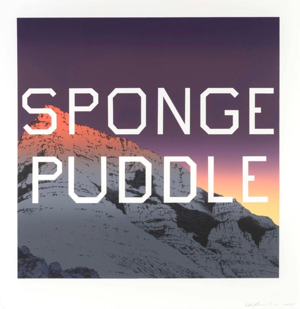 Ruscha, Ed | Sponge Puddle, 2015 — available on Composition Gallery