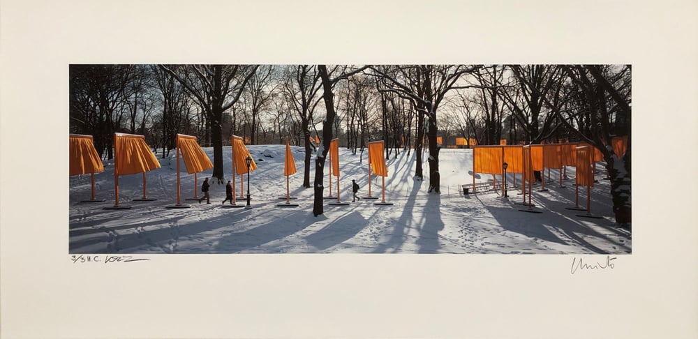 Christo, Javacheff | The Gates längs und quer M2, 2005 — available on Composition Gallery