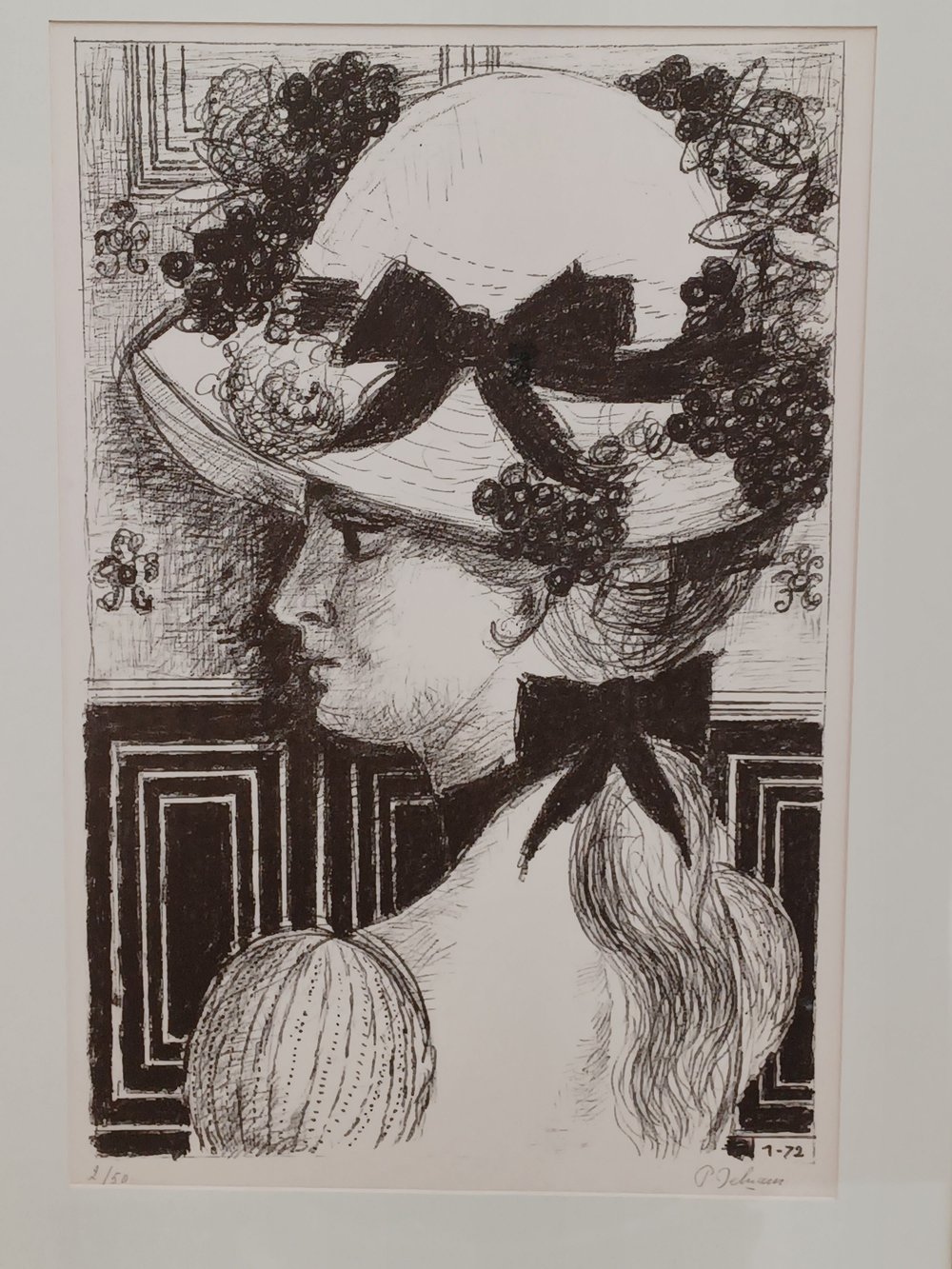 Delvaux, Paul |  Le Chapeau 1900, 1972 — available on Composition Gallery