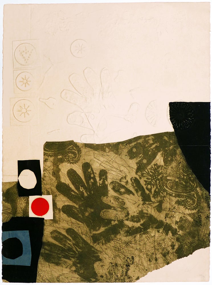 Clave, Antoni | Untitled (Gants et signes) — available on Composition Gallery