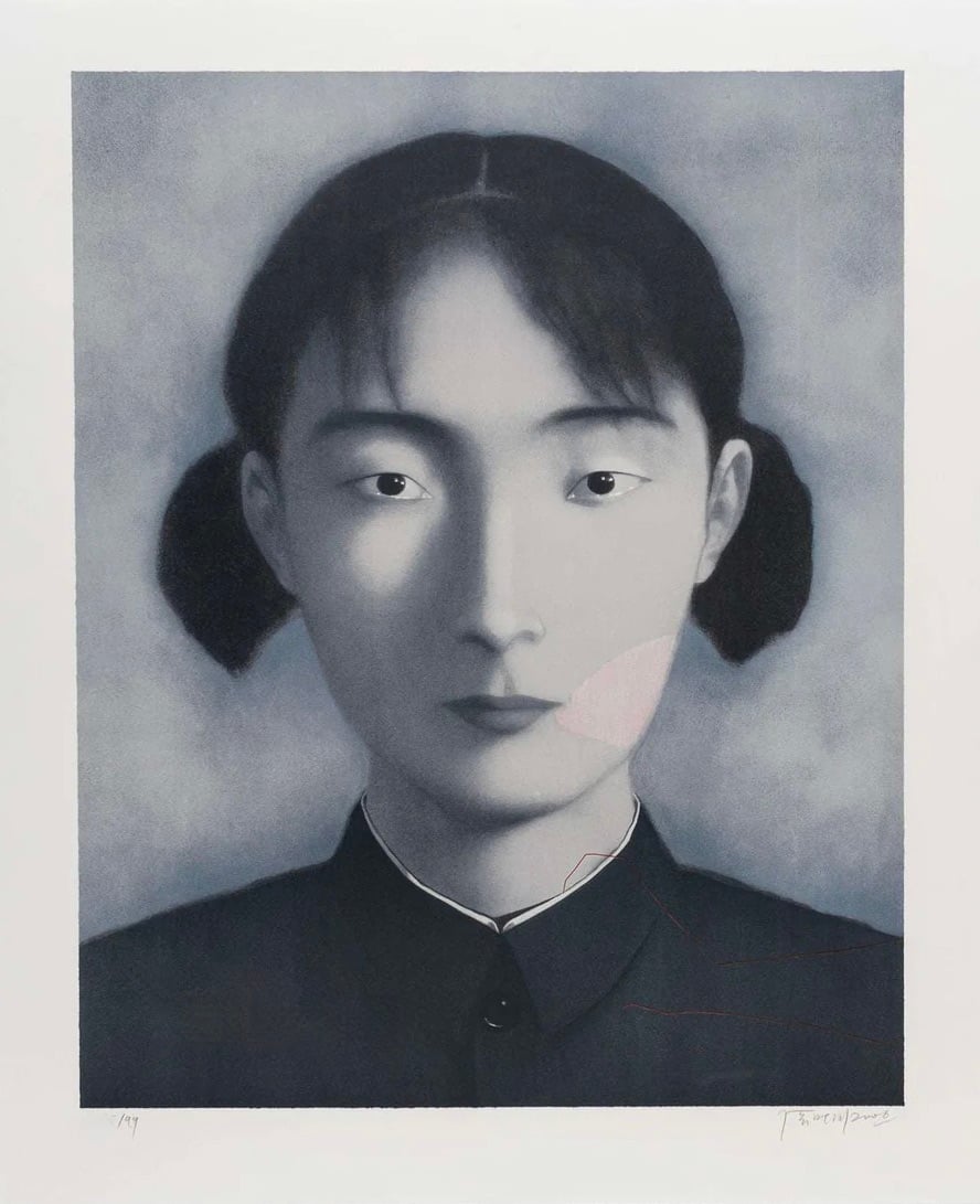 Xiaogang, Zhang | Comrade Woman (from Bloodline portfolio), 2006 — available on Composition Gallery