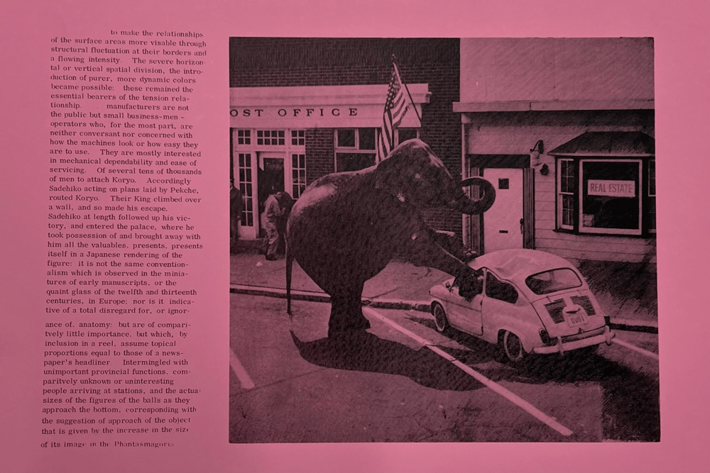 Paolozzi, Eduardo | Untitled (Elephant and Real Estate), 1970 — available on Composition Gallery