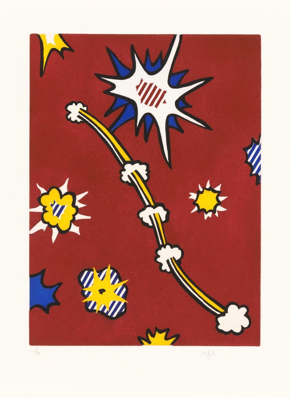 Lichtenstein, Roy | De Denver au Montana, Départ 27 Mai 1972 (II), 1991 — available on Composition Gallery