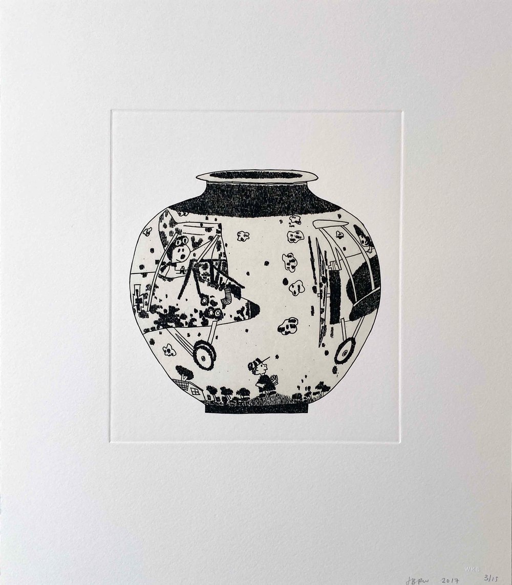 Wood, Jonas | Untitled (6), from 8 Pots, 2017 — available on Composition Gallery