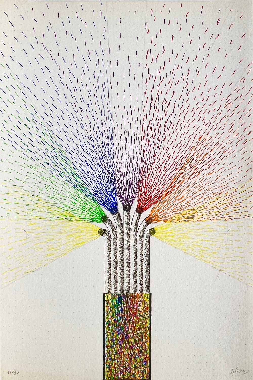 Le Parc, Julio | Dessin au téléphone, 2024 — available on Composition Gallery