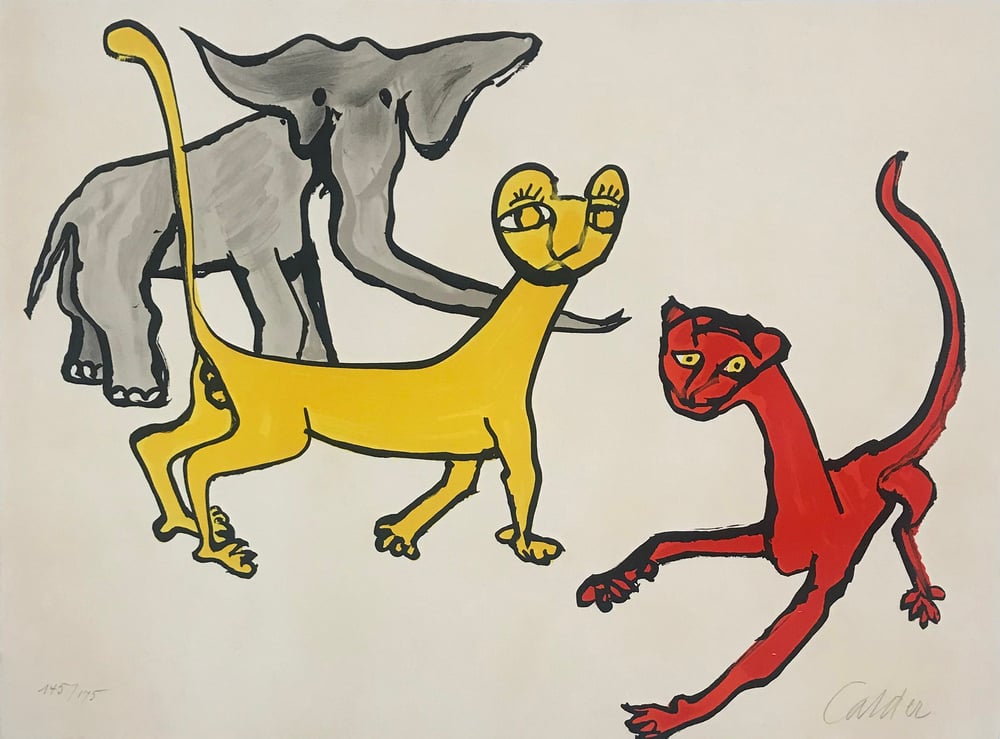 Calder, Alexander | Our Unfinished Revolution: Animals, 1976 — available on Composition Gallery Calder, Alexander | Our Unfinished Revolution: Animals, 1976 — available on Composition Gallery