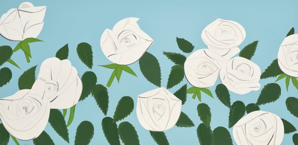 Katz, Alex | White Roses, 2014 — available on Composition Gallery Katz, Alex | White Roses, 2014 — available on Composition Gallery