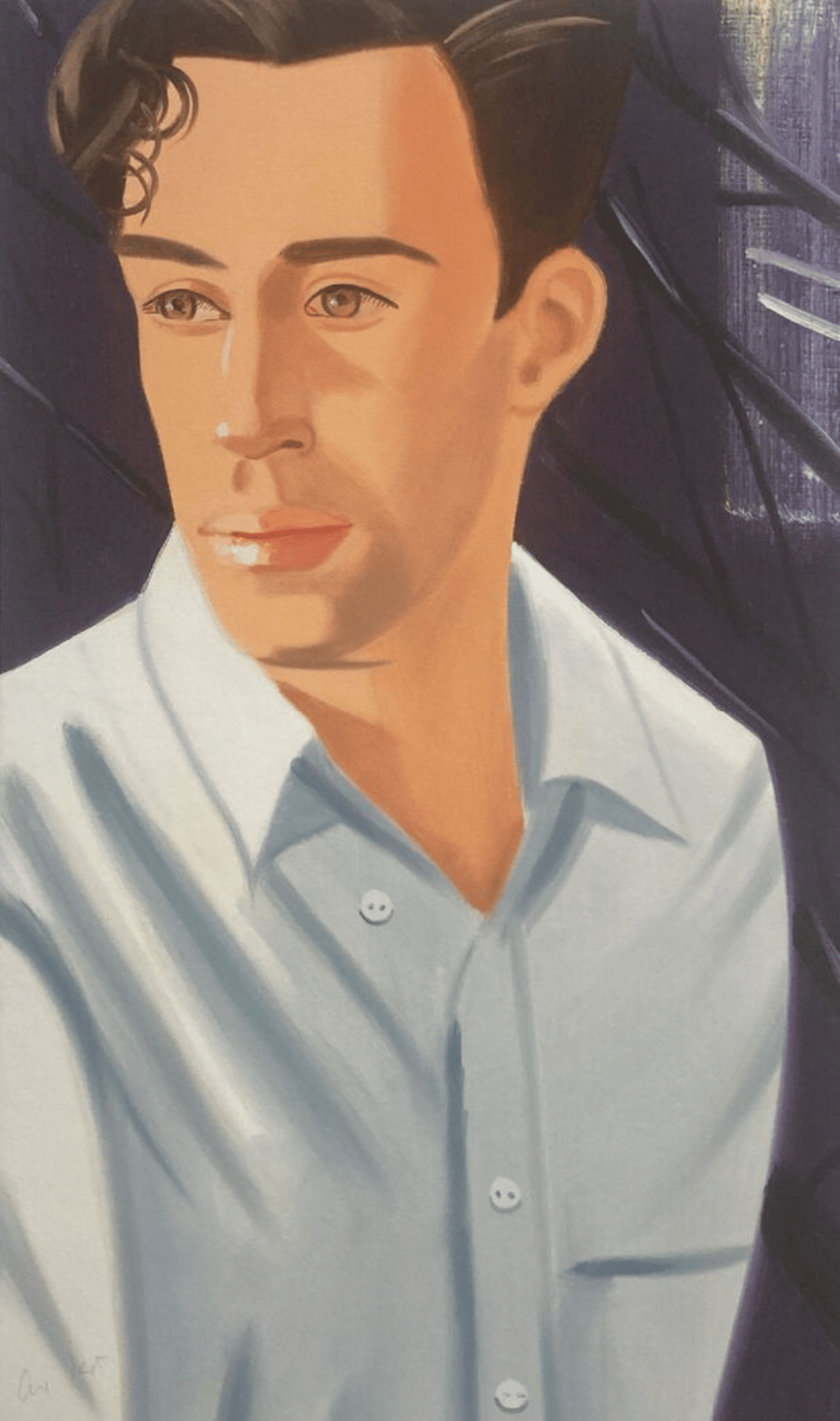 Katz, Alex | White Shirt (Vincent 1), 2021 — available on Composition Gallery