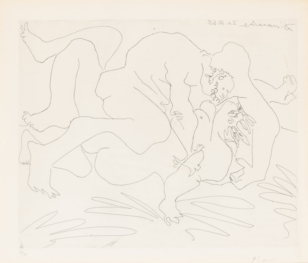 Picasso, Pablo | L'Etreinte, 1963 — available on Composition Gallery