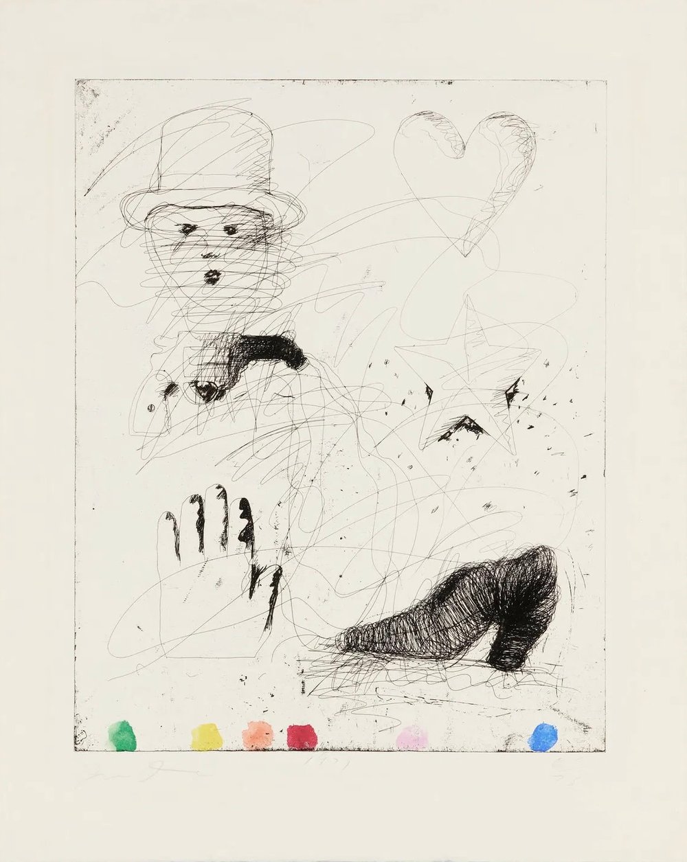 Dine, Jim | The Realistic Poet Assassinated, 1970 / 1971 — available on Composition Gallery