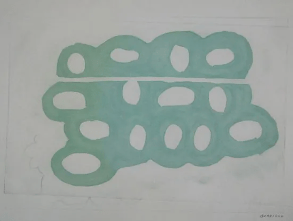 Gordillo, Luis | Untitled (Divided Loop), 1991 — available on Composition Gallery