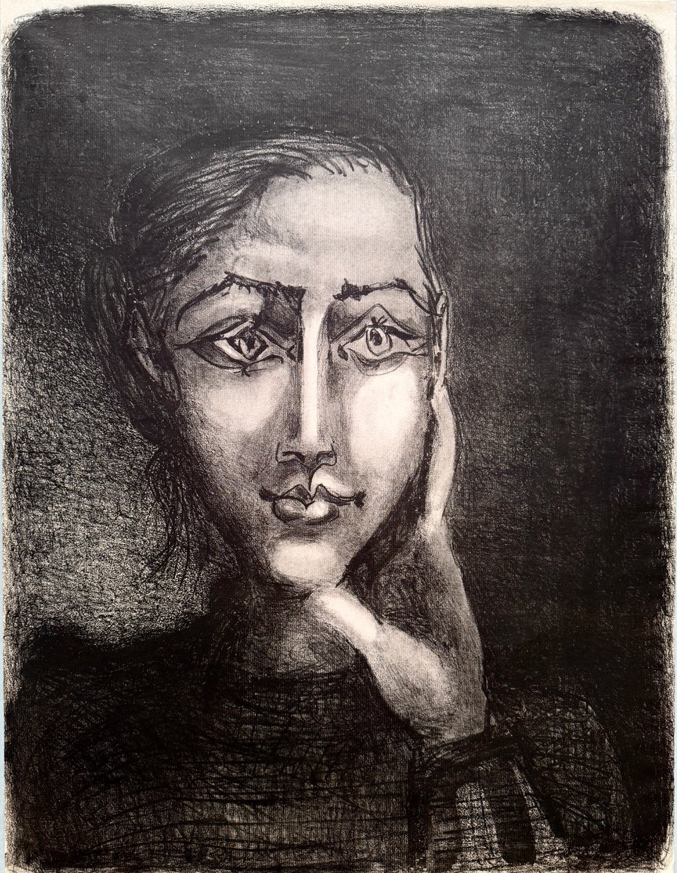 Picasso, Pablo | Françoise sur fond gris, 1950 — available on Composition Gallery