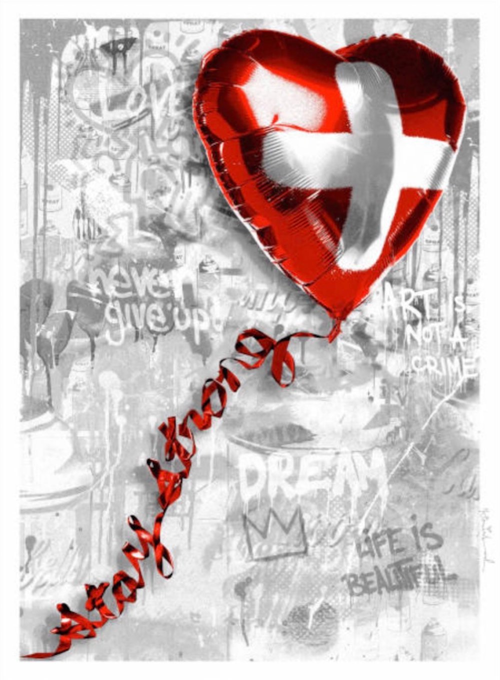 Mr. Brainwash | Stay Strong Swiss, 2020 — available on Composition Gallery