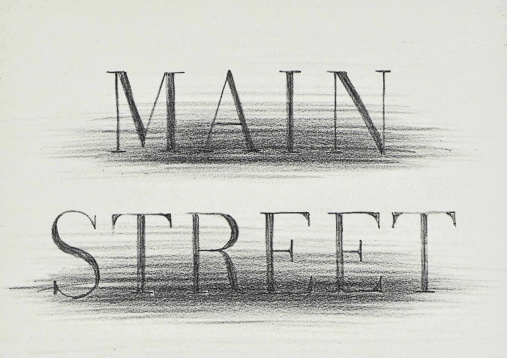 Ruscha, Ed | Main Street, 1990 — available on Composition Gallery