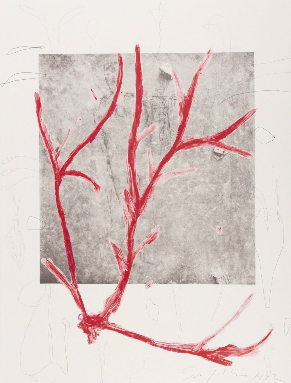 Paladino, Mimmo | Untitled (Columbus: In Search of a New Tomorrow), 1992 — available on Composition Gallery