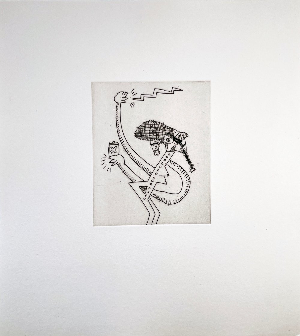 Haring, Keith | Untitled (w/ Sean Kalish) #9, 1989 — available on Composition Gallery