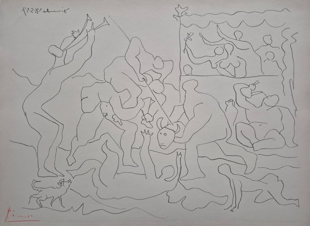 Picasso, Pablo | Jeu de corrida, 1957 — available on Composition Gallery