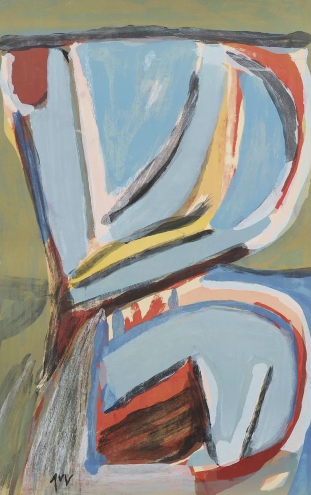 Van Velde, Bram | MP 167, 1975 — available on Composition Gallery