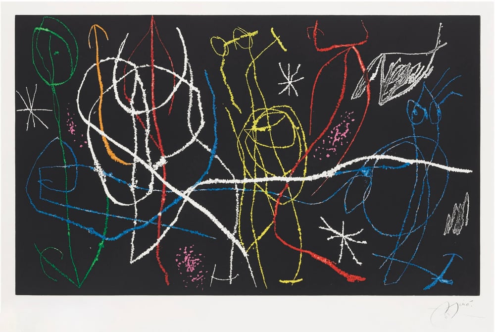 Miró, Joan | Sunday Guest III (L'Invitée du Dimanche), 1969 — available on Composition Gallery Miró, Joan | Sunday Guest III (L'Invitée du Dimanche), 1969 — available on Composition Gallery