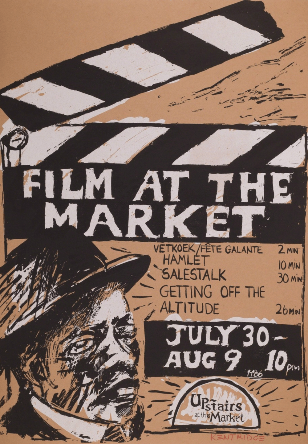 Kentridge, William | Film at the Market, 1986 — available on Composition Gallery