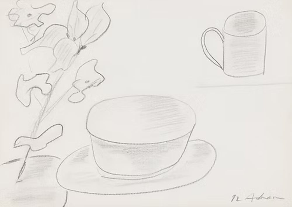 Adnan, Etel | Untitled (Teacup), 1992 — available on Composition Gallery