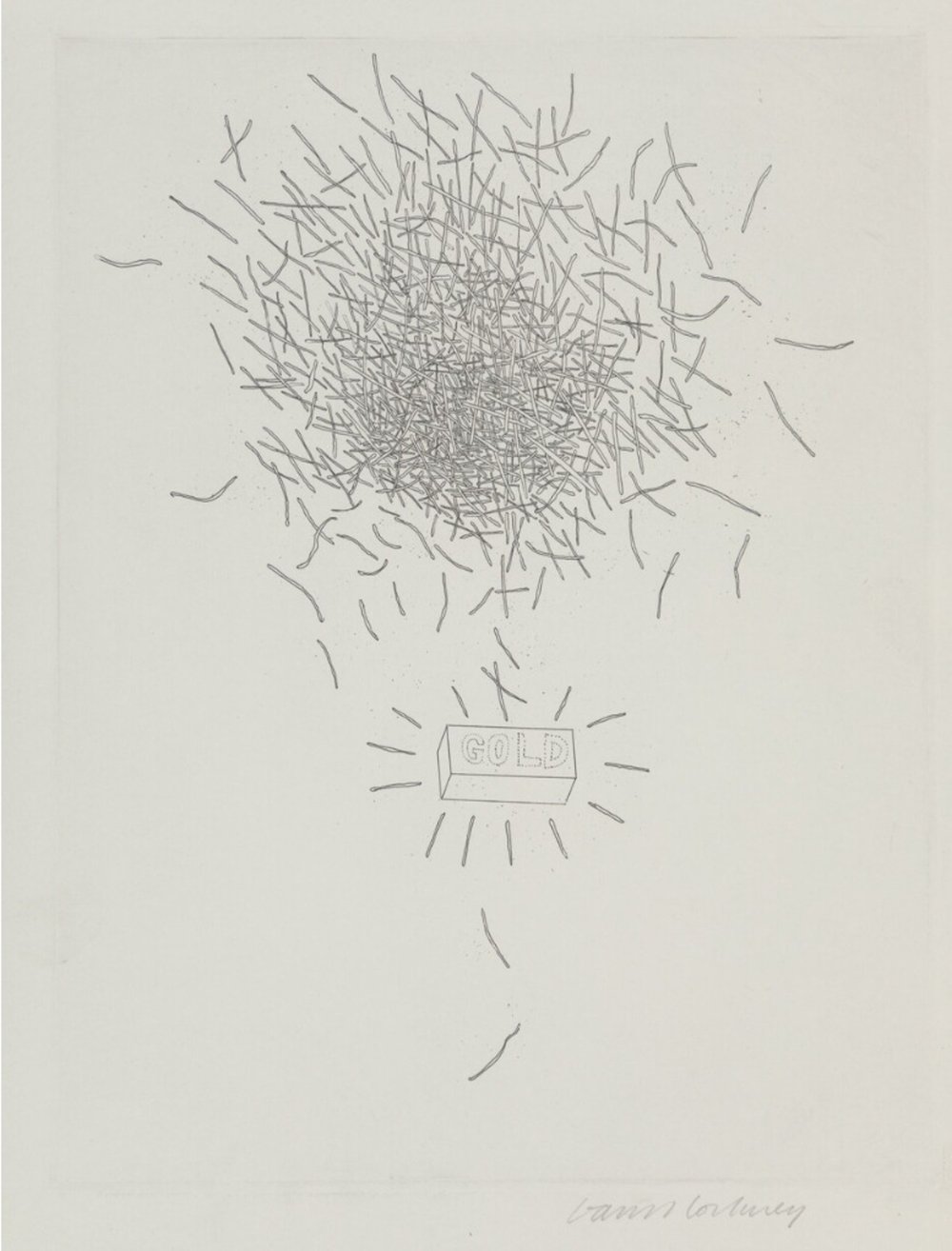 Hockney, David | Gold, 1969 — available on Composition Gallery