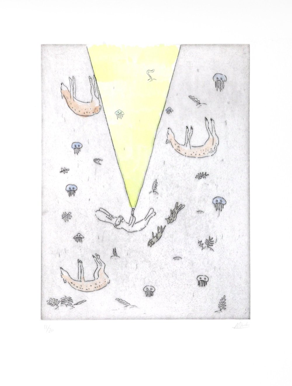 Kaga, Atsushi | Usacchi-Flashlight falling, 2025 — available on Composition Gallery