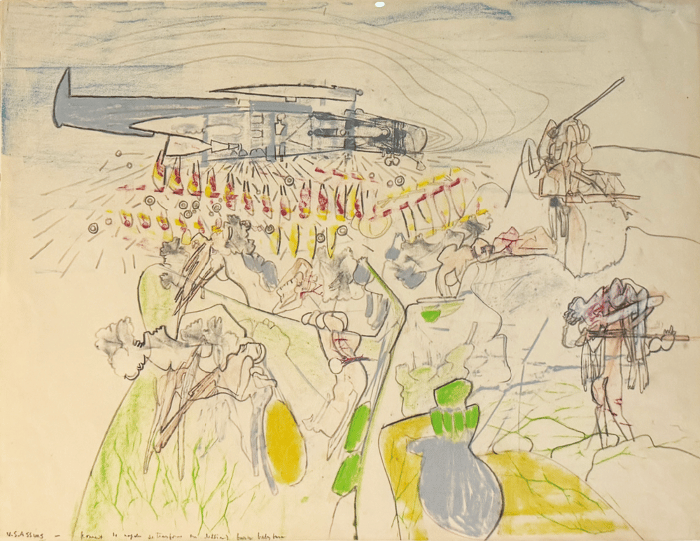 Matta, Roberto | U.S. Assasins, 1962 — available on Composition Gallery Matta, Roberto | U.S. Assasins, 1962 — available on Composition Gallery
