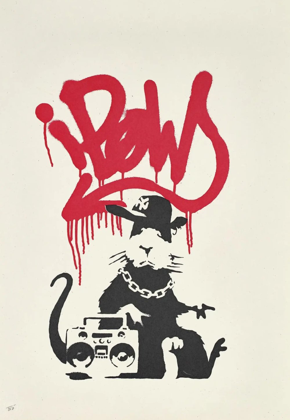 Banksy | Gangsta Rat (Unsigned), 2004 — available on Composition Gallery